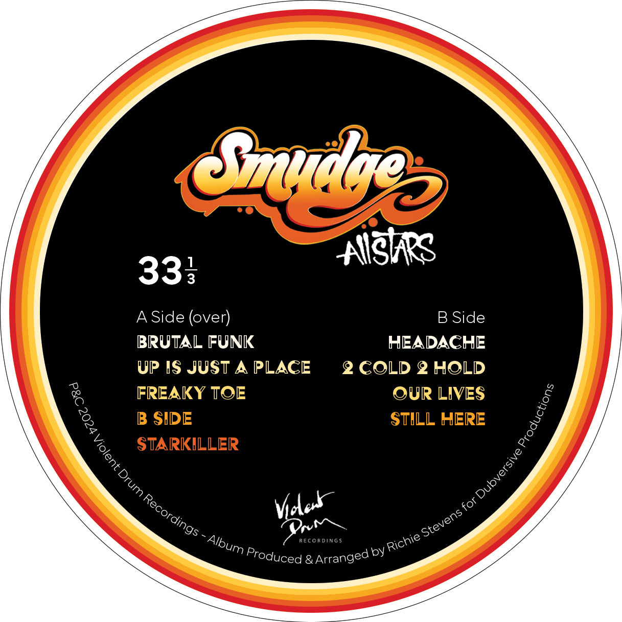 Smudge All Stars Album Vinyl Record